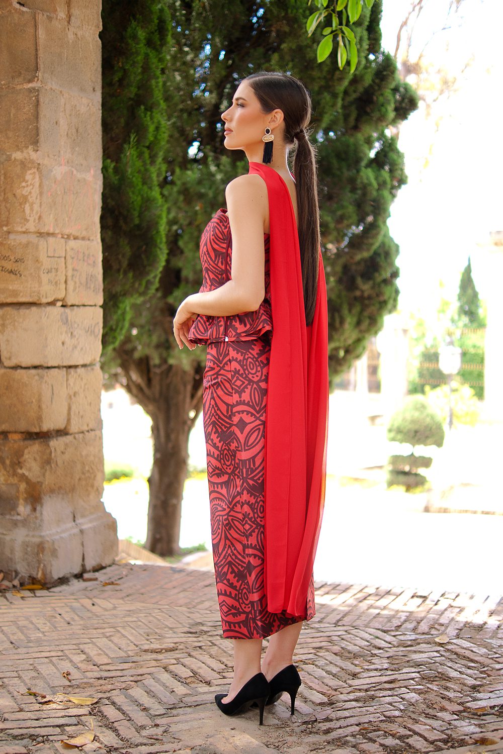 Chal gasa rojo