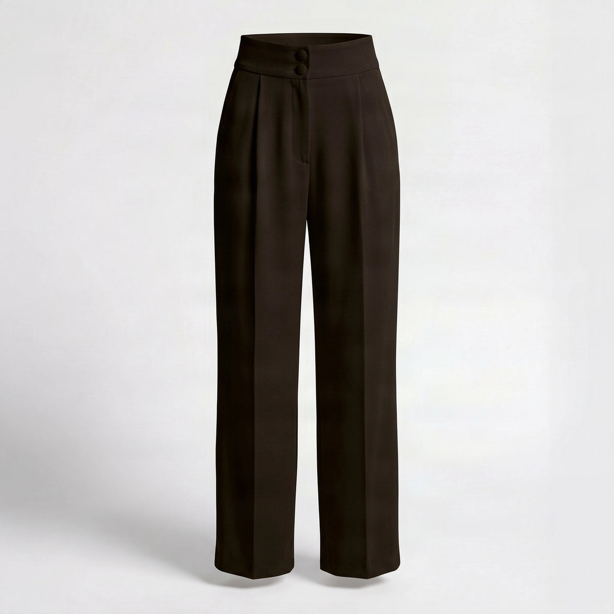Pantalón recto crepé negro