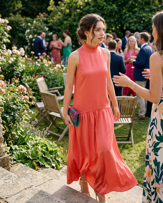 Vestido coral