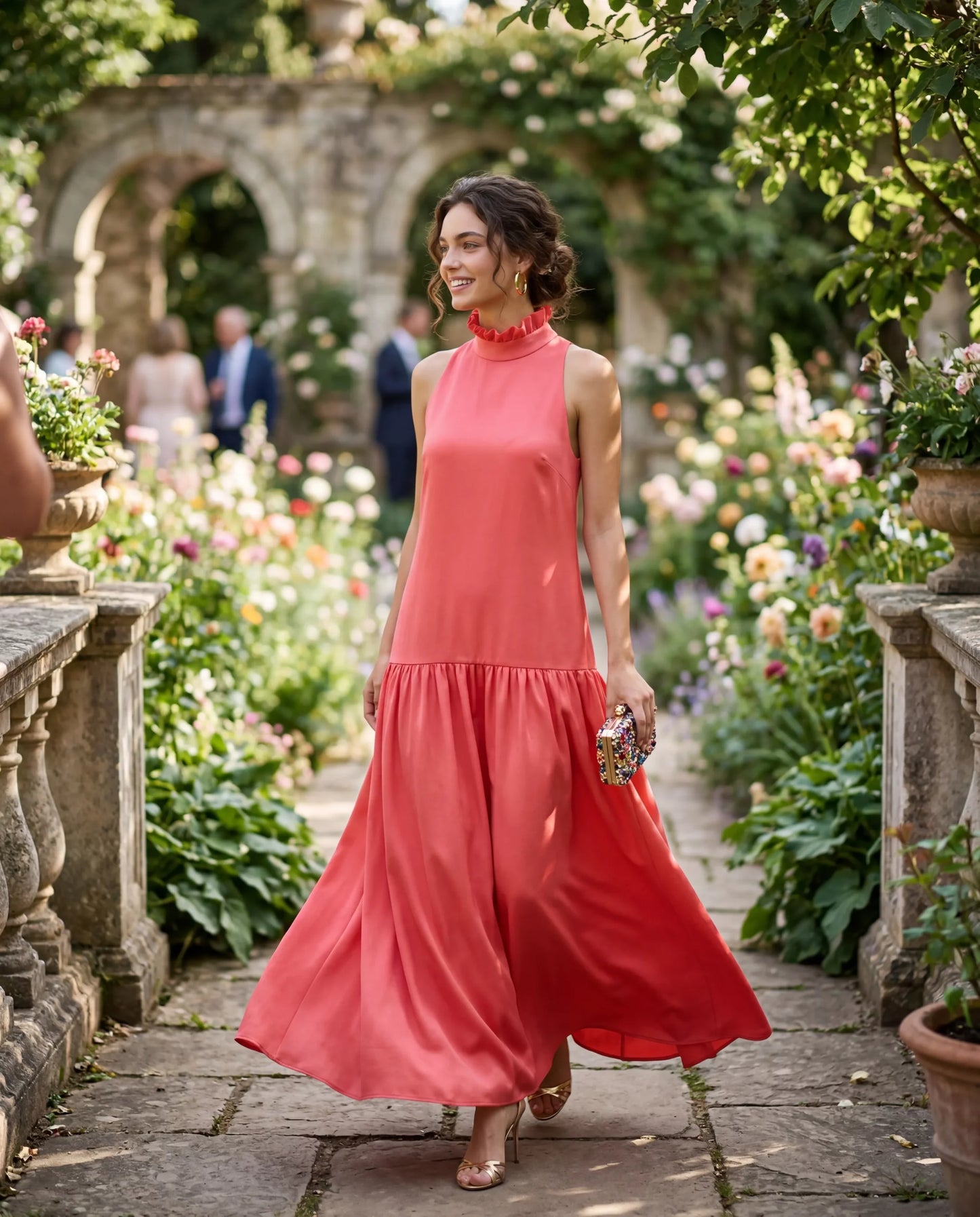 Vestido coral