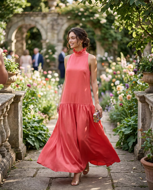 Vestido coral