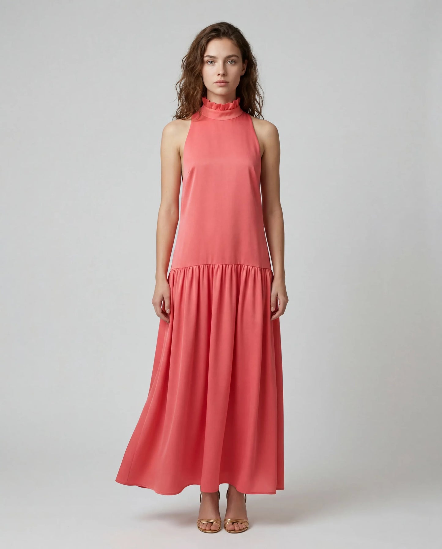 Vestido coral