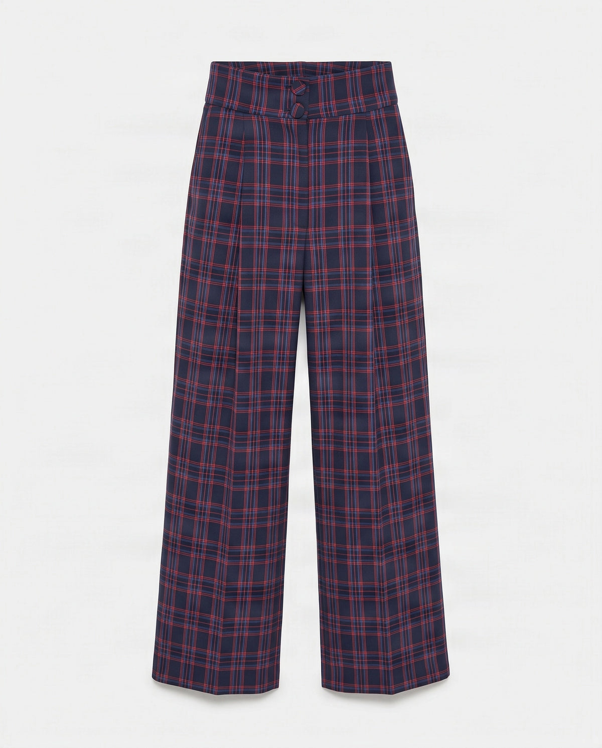 Pantalón Sastre de Cuadros azul y rojo