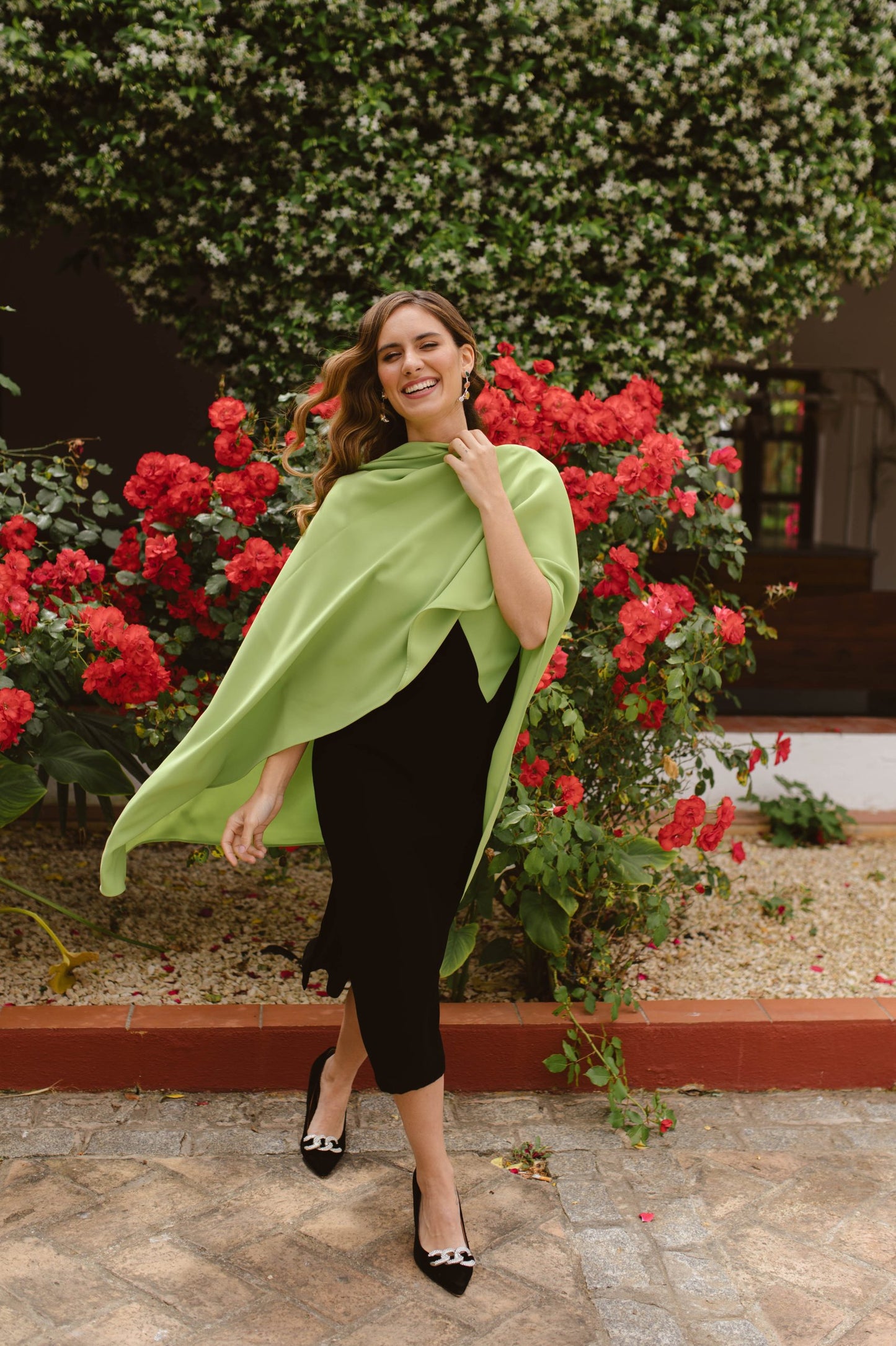Vestido nudos verde